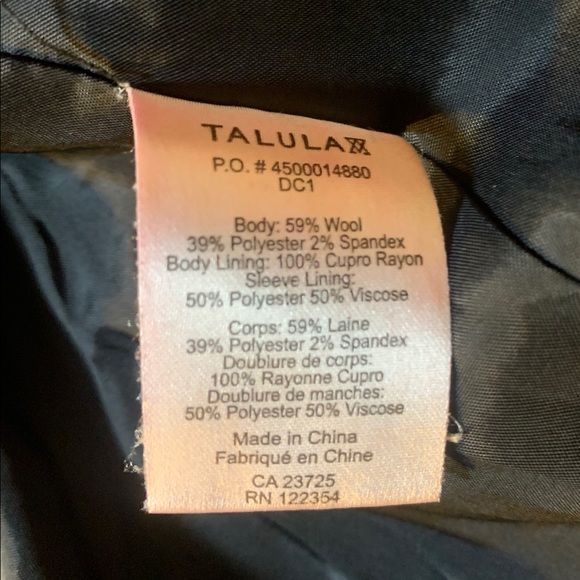 Charcoal Talula (Aritzia) Blazer - Picture 8 of 9